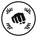Punch fist hand icon