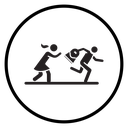 Purse snatcher icon