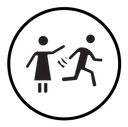 Purse snatcher icon