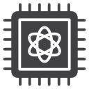 Quantum computing icon