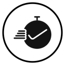 Quick approval Black Filled icon