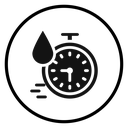 Quick dry Black Filled icon