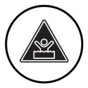 Quicksand and Mud Danger Sign icon