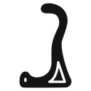 Rack for violin Black Filled icon