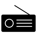 Radio Black Filled icon