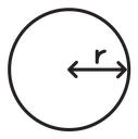 Radius icon