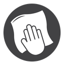 Rag Black Filled icon