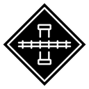Railroad crossing sign 2 icon