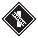 Railroad crossing sign 3 icon