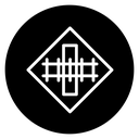 Railroad crossing sign icon