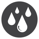 Raindrops Black Filled icon
