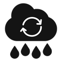 Rainwater harvesting icon