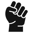 Raised fists icon