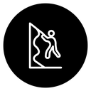Rappelling icon