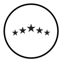 Rating star icon