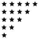 Rating star icon