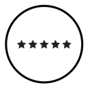 Rating star icon