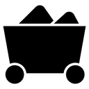 Raw Material Mine Cart icon