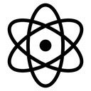 React Black Filled icon