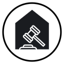 Real estate auction icon