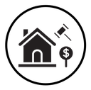 Real estate auction icon