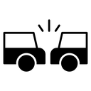 Rear end collision icon