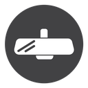 Rear mirror Black Filled icon