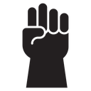 Rebellion Black Filled icon
