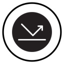 Rebound Arrow Bounce Line Black Filled icon