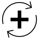 Recovery Cross Arrows icon