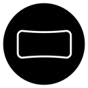 Rectangle panoramic icon