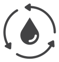 Recycle water icon