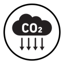 Reduce carbon dioxide co2 icon