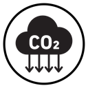 Reduce carbon dioxide co2 icon