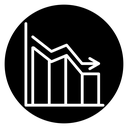 Reduction chart icon