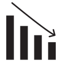 Reduction chart icon