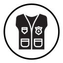 Reflective Police Vest icon