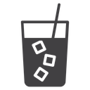 Refreshing cold drink icon