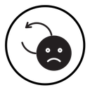 Regret expression icon