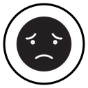 Regret expression icon