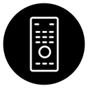 Remote Black Filled icon