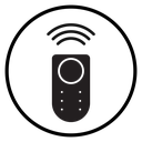 Remote control Black Filled icon