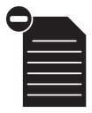 Remove document icon