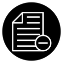 Remove document icon