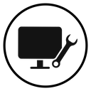 Repairing laptop icon
