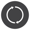 Repeat Black Filled icon