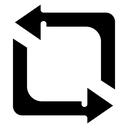 Repeat Square Loop Arrows icon