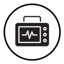 Rescue defibrillator icon