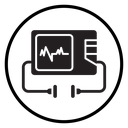 Rescue defibrillator icon