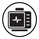 Rescue defibrillator icon